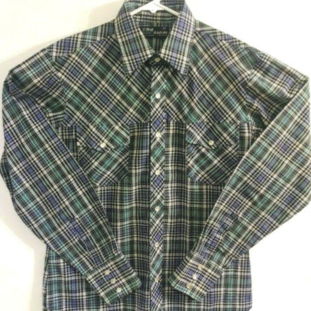 Tom Sailor VTG 80s Mens Sz M Pearl Snaps Shirt